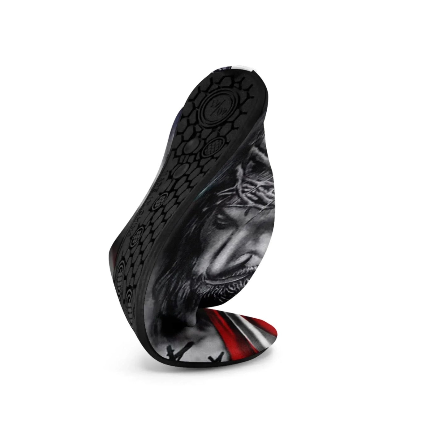 Personalized Patriotic Aqua US Flag Shoes