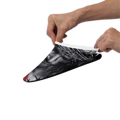 Personalized Patriotic Aqua US Flag Shoes