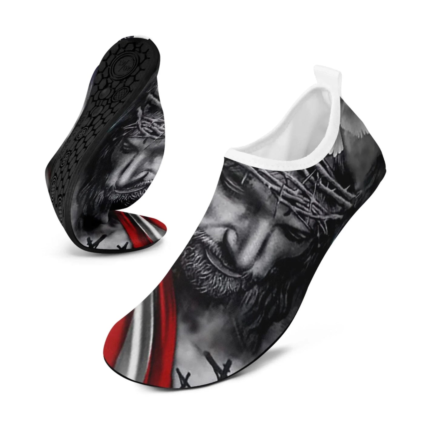 Personalized Patriotic Aqua US Flag Shoes