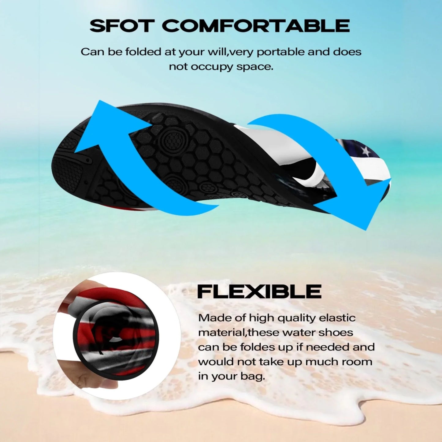 Personalized Patriotic Aqua US Flag Shoes