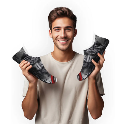 Personalized Patriotic Aqua US Flag Shoes