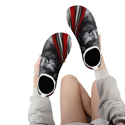 Personalized Patriotic Aqua US Flag Shoes