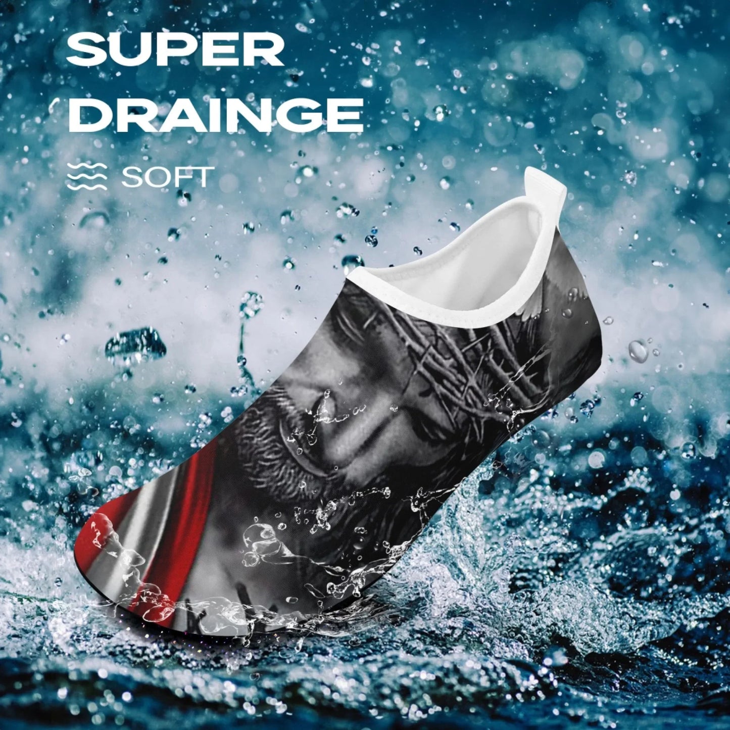 Personalized Patriotic Aqua US Flag Shoes