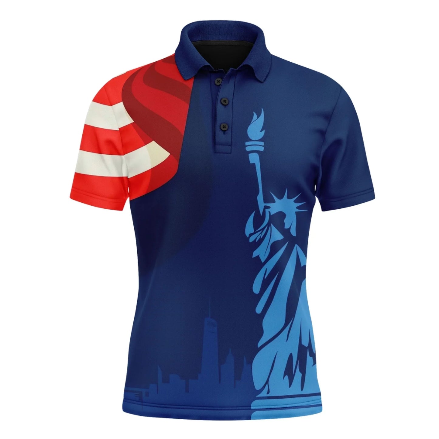 Personalized Patriotic USA Pride Polo Shirt