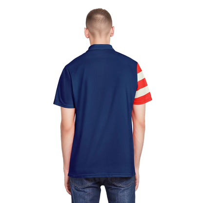 Personalized Patriotic USA Pride Polo Shirt