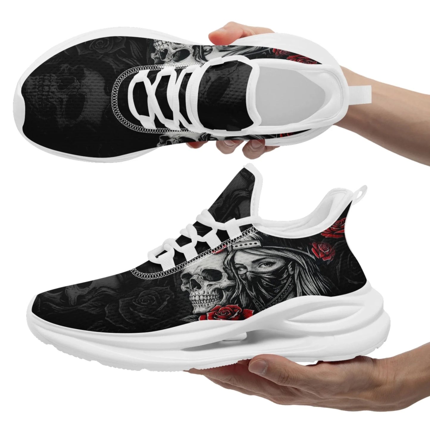 Personalized Dark Soul Walking Skull Sneaker