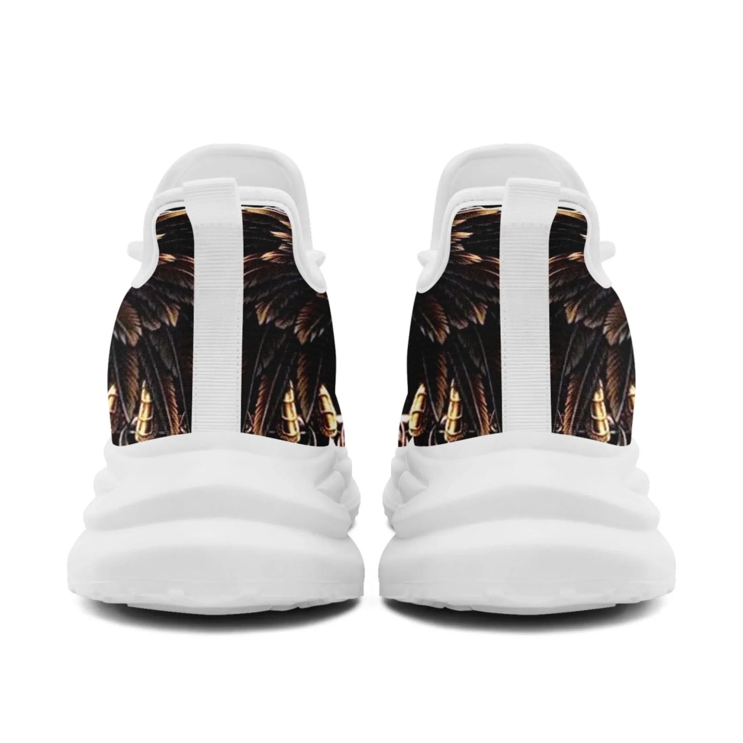 Personalized USA Flag Print Sneakers, Custom Patriotic and Pride Walking Shoes, Unisex Sports Shoes