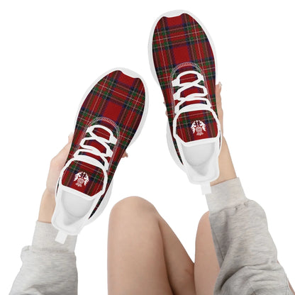 Personalized Custom Vintage Plaid Breathable Shoes