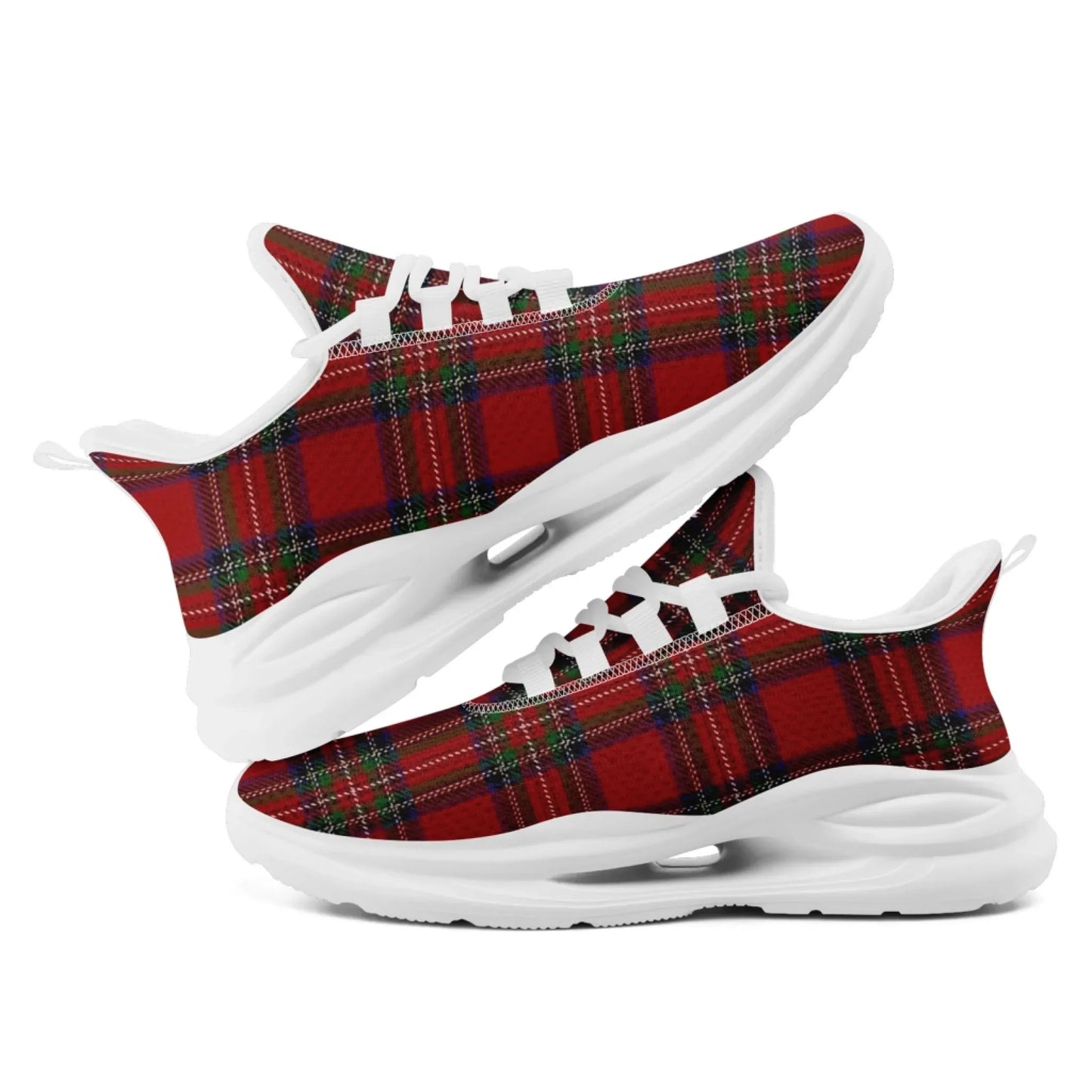 Personalized Custom Vintage Plaid Breathable Shoes