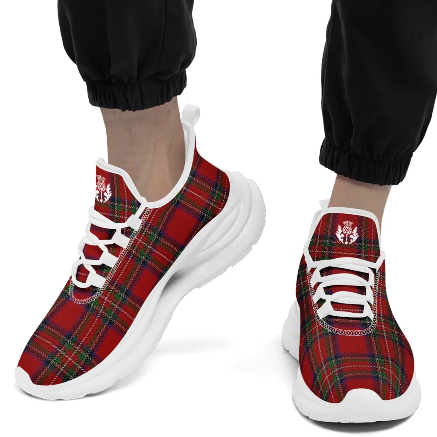Personalized Custom Vintage Plaid Breathable Shoes