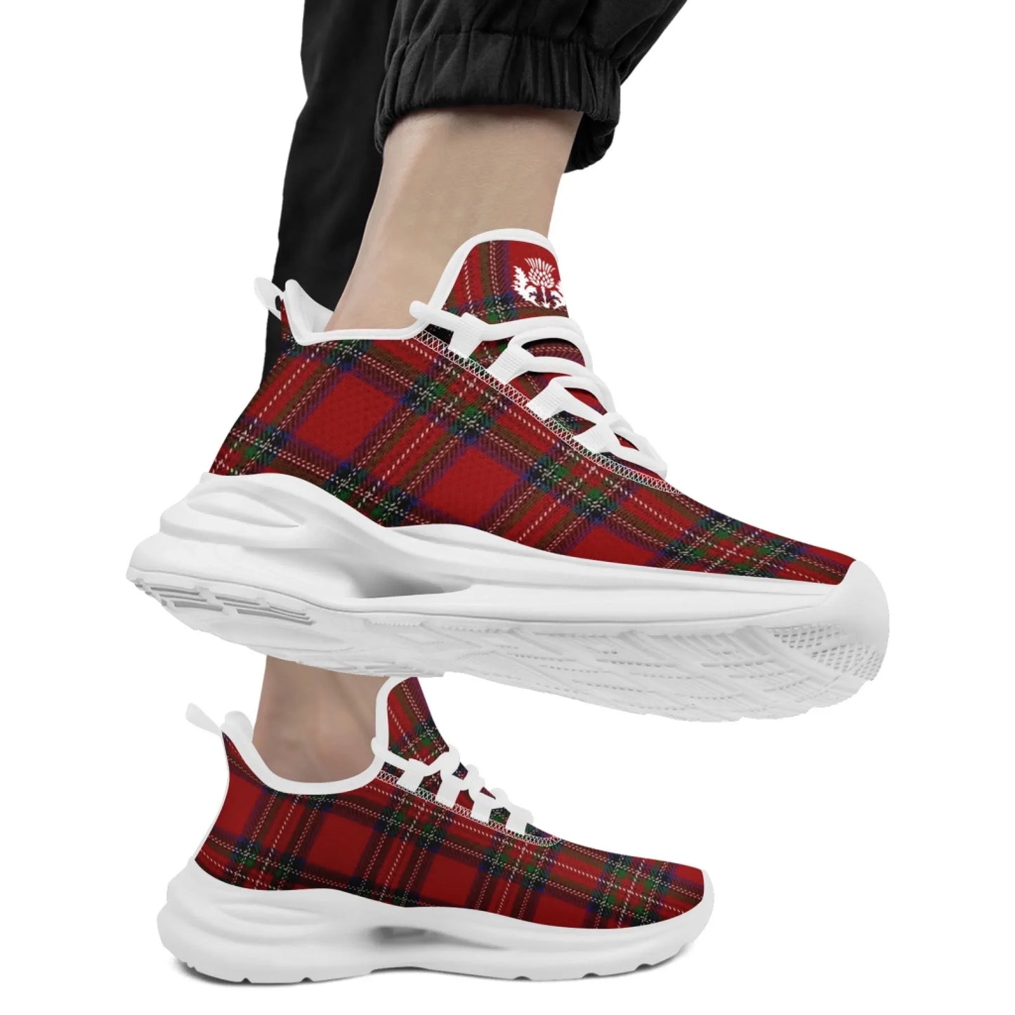 Personalized Custom Vintage Plaid Breathable Shoes