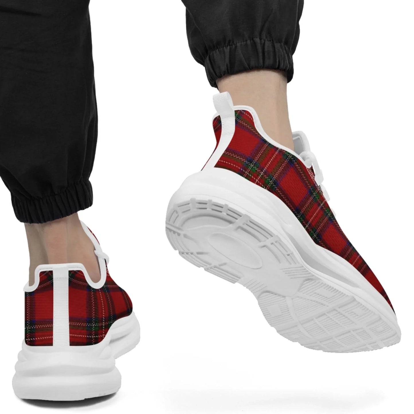 Personalized Custom Vintage Plaid Breathable Shoes