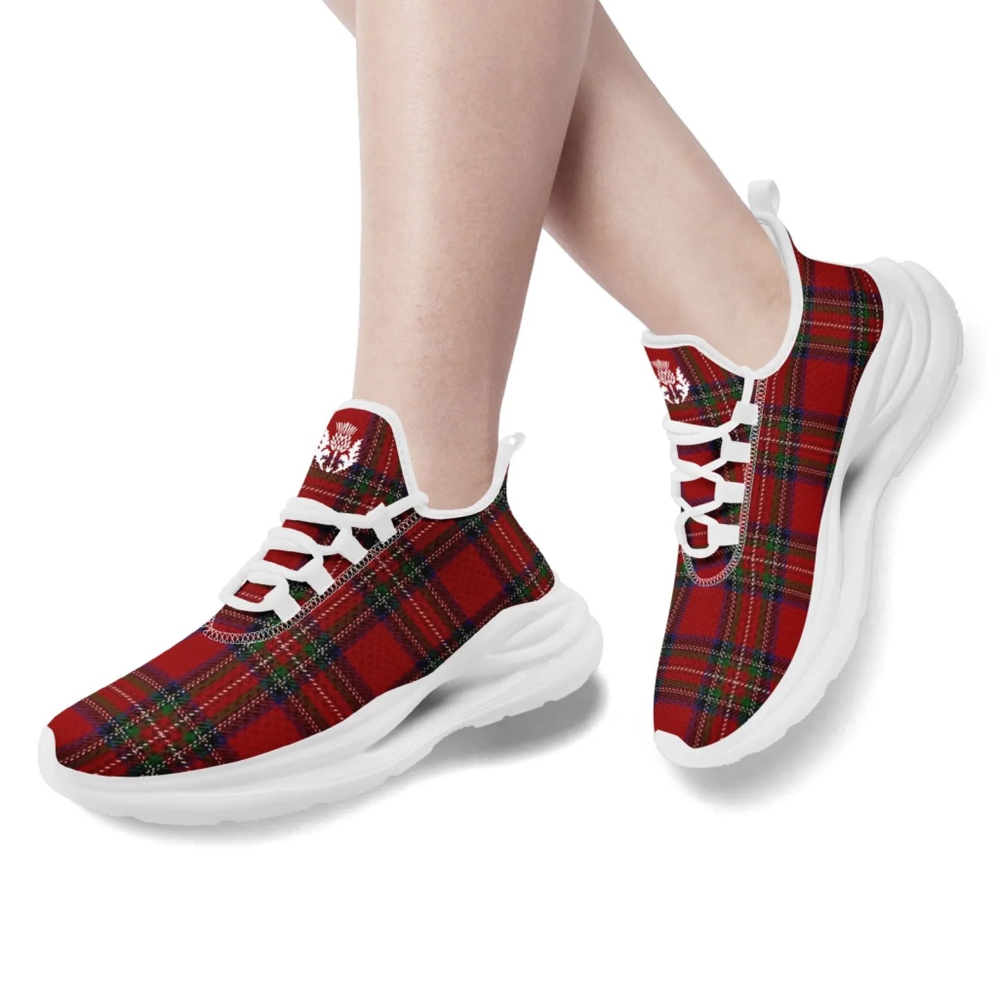 Personalized Custom Vintage Plaid Breathable Shoes