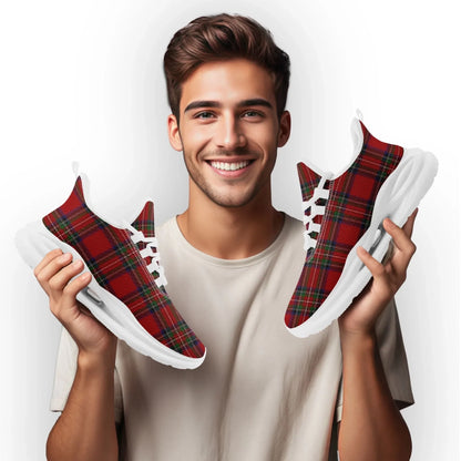 Personalized Custom Vintage Plaid Breathable Shoes