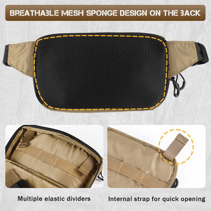 Votagoo Tactical CCW Fanny Bag Adjustable Waist Belt Tactical Waist Bag Handgun Pouch