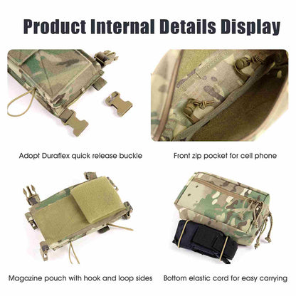 Votagoo Outdoor Molle Magazine Pouch Chest Bags Multi-function MK4 AOR1 Tactical Chest Rig