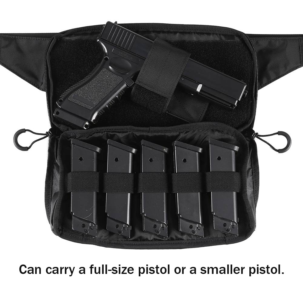 Votagoo Tactical CCW Fanny Bag Adjustable Waist Belt Tactical Waist Bag Handgun Pouch
