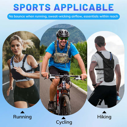 Votagoo Tactical Lightweight Running Hydration Vest with 2L Water Bladder Bag