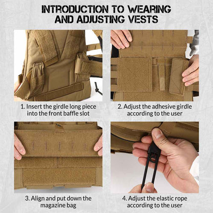 Votagoo AVS Tactical Plate Carrier Quick Release Chaleco Tactico Military Vest