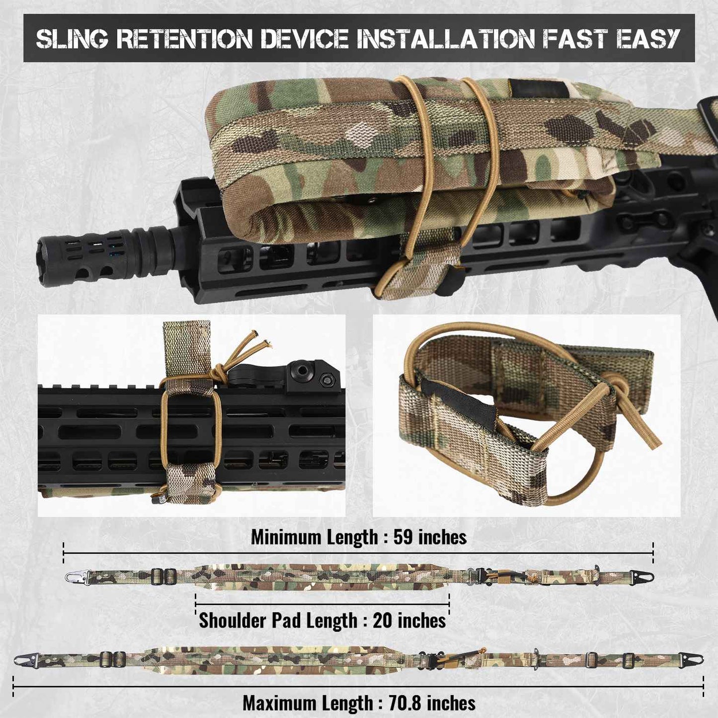 Votagoo Rifle Sling for Hunting Tactical Strap