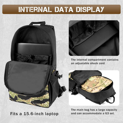 Votagoo 8005 Outdoor Combat Hiking Bag Camping Camouflage Tactical Backpack with Carbon Frame
