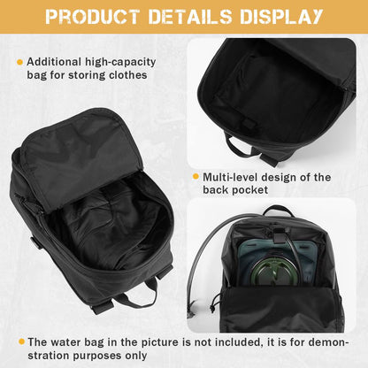Votagoo D3 Flat Pack 2.0 Tactical Expandable Backpack Multi-purposed MOLLE Pack Camo