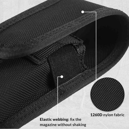 Votagoo Single Double Nylon Mag Pouch for Duty Belt Pistol Magazine Holster