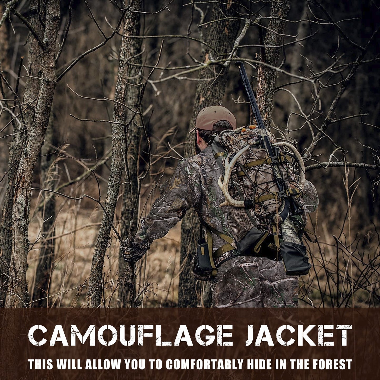 Hunting Gear Suit For Men Camouflage Windproof Jacket