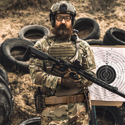 Tactical MOLLE Battle Belt with Quick Release Buckle