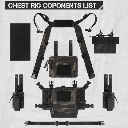 Votagoo Adjustable & Detachable Tactical Chest Rig