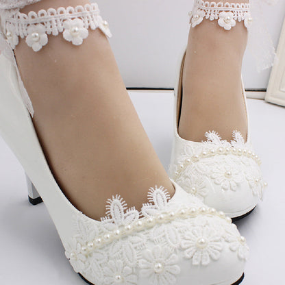 Women's Wedding Dress High Heels - Convenient store
