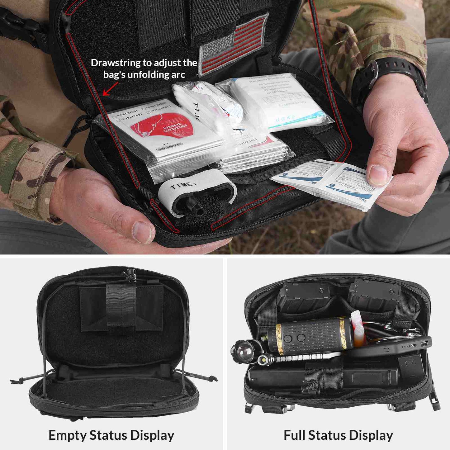 Votagoo Tactical Chest Pack 2L Utility Molle Chest Rig CCW Chest Pouch