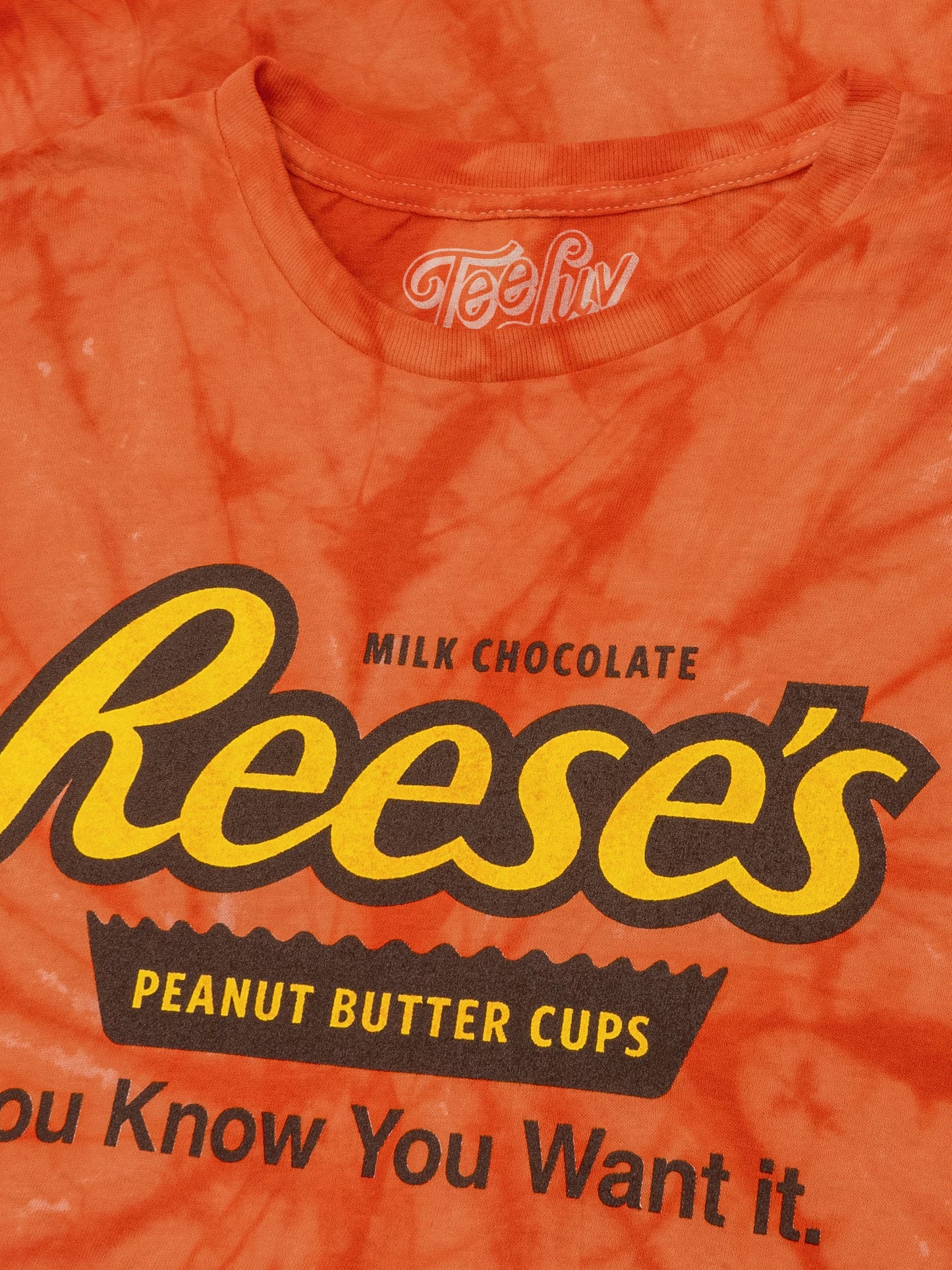 Reese's Peanut Butter Cup Tie Dye T-Shirt - Orange Spider