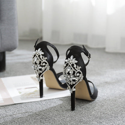 High heels rhinestone women's shoes - Convenient store