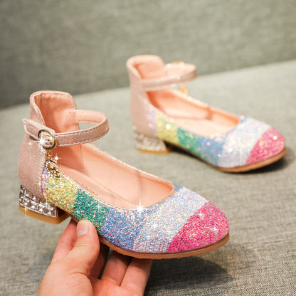 Rainbow Children's Crystal High Heels - Convenient store