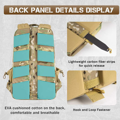 Votagoo 8005 Outdoor Combat Hiking Bag Camping Camouflage Tactical Backpack with Carbon Frame