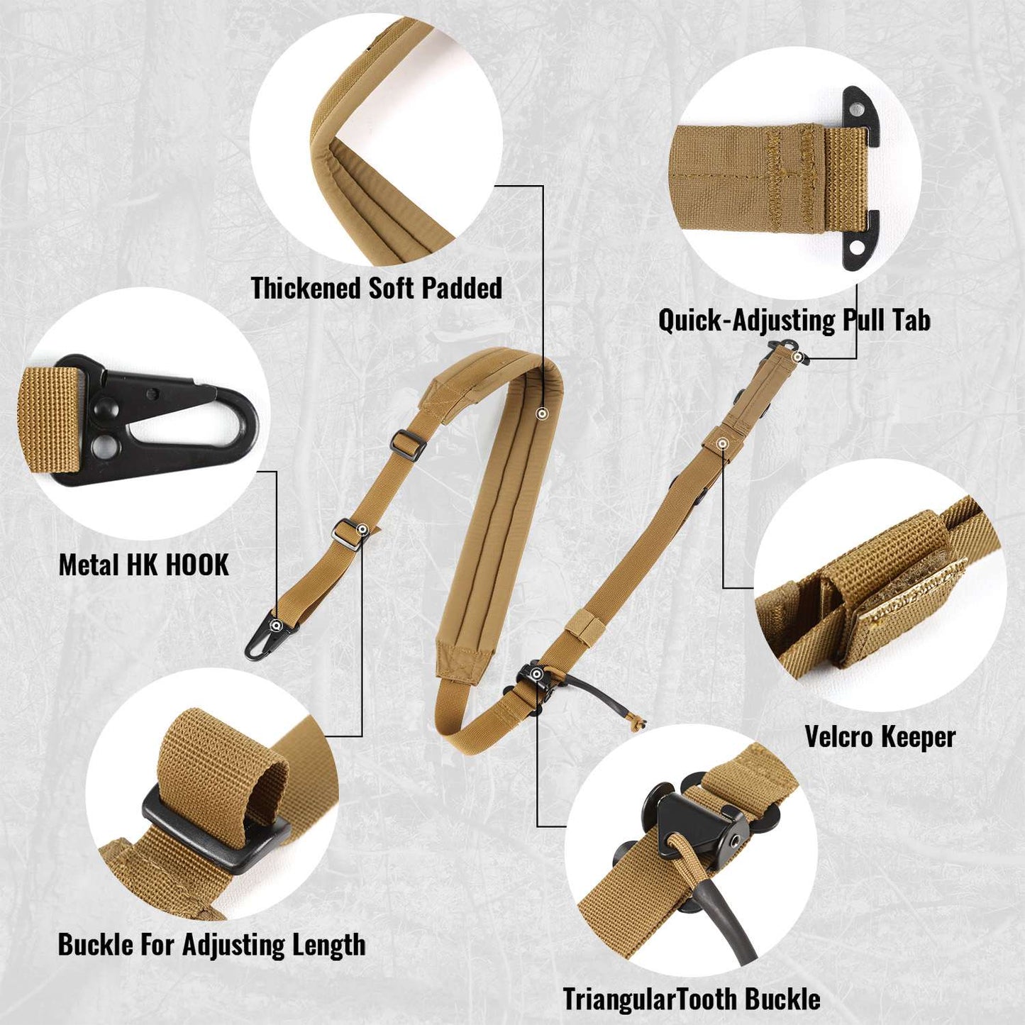 Votagoo Rifle Sling for Hunting Tactical Strap