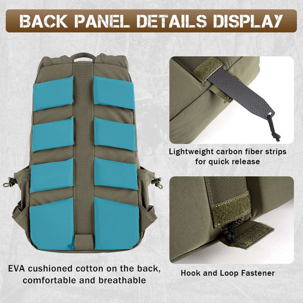 Votagoo 8005 Outdoor Combat Hiking Bag Camping Camouflage Tactical Backpack with Carbon Frame