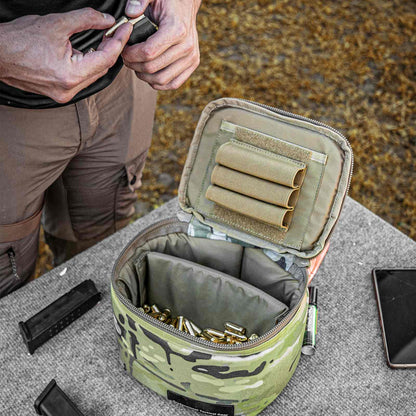 Tactical Ammo Bag, Ammos Transportation Bag for Pistol Rifle and Shotgun Range