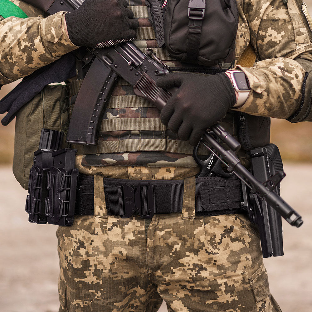 Tactical MOLLE Battle Belt with Quick Release Buckle