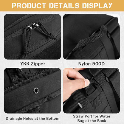 Votagoo D3 Flat Pack 2.0 Tactical Expandable Backpack Multi-purposed MOLLE Pack Camo