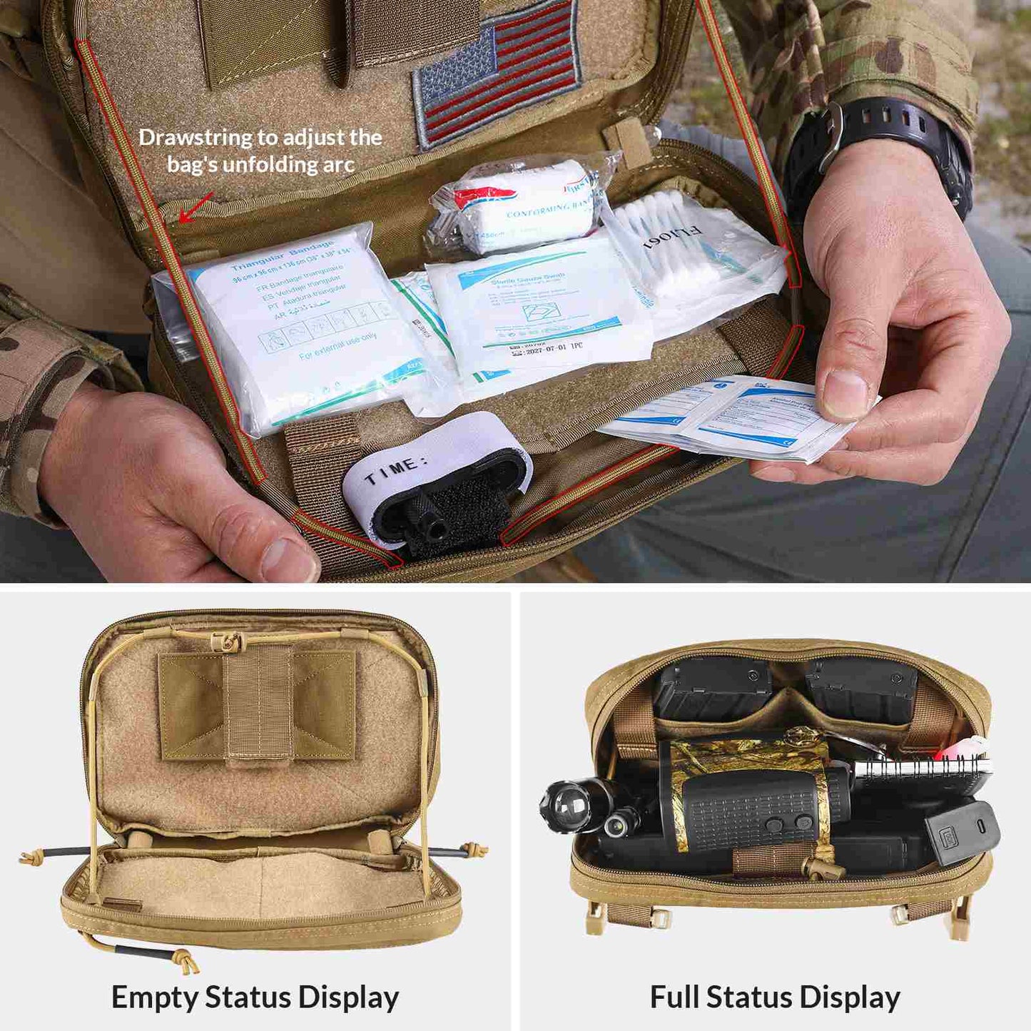 Votagoo Tactical Chest Pack 2L Utility Molle Chest Rig CCW Chest Pouch