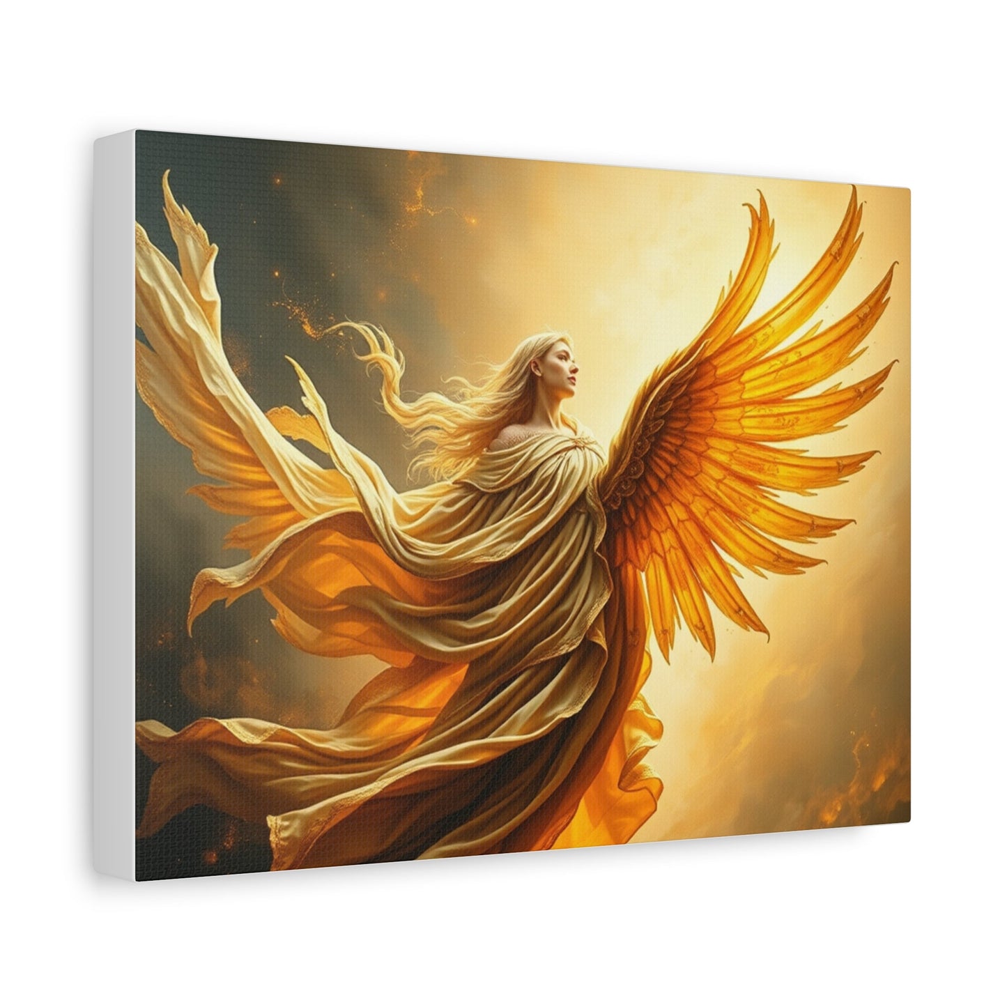 Angel Wings Canvas Wall Art, Inspirational Home Decor, Spiritual Gift for Her, Religious Artwork, Angelic Decor for All Occasions