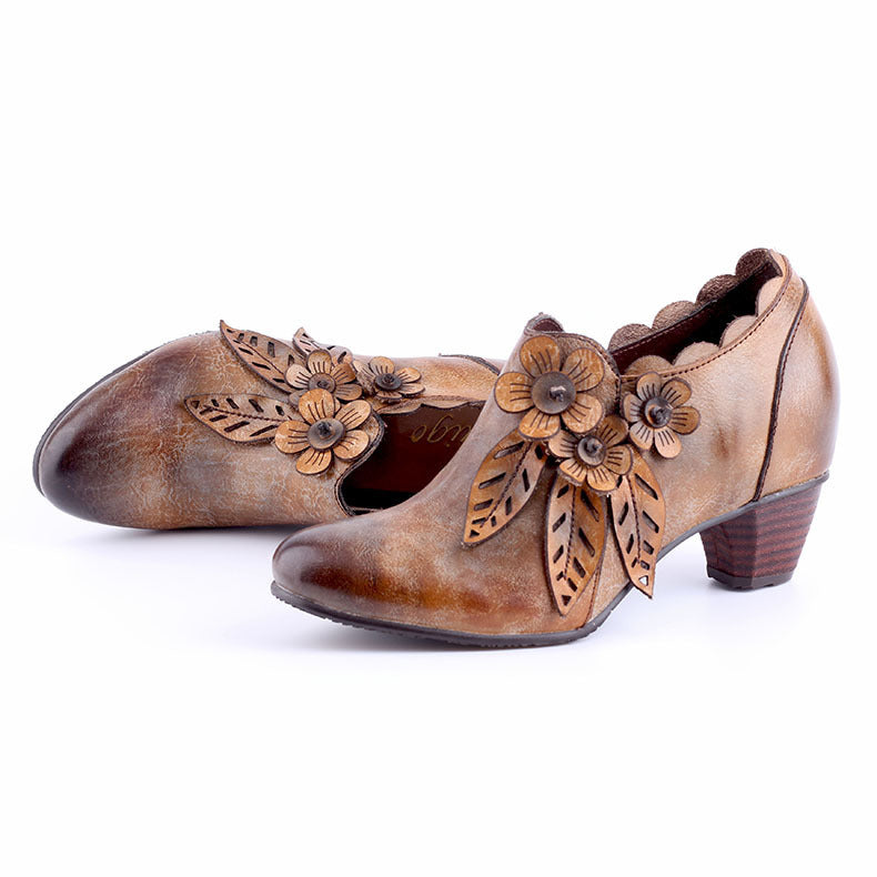 Single side zipper high heels - Convenient store