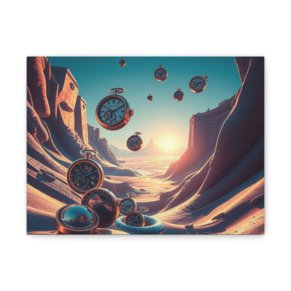 Surreal Time Landscape Canvas Art Print, Modern Home Decor, Timeless Gift, Unique Wall Art, Dreamy Nature Scene