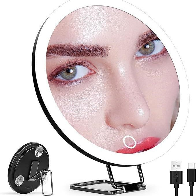 Led Rotating Makeup Mirror With Fill Light