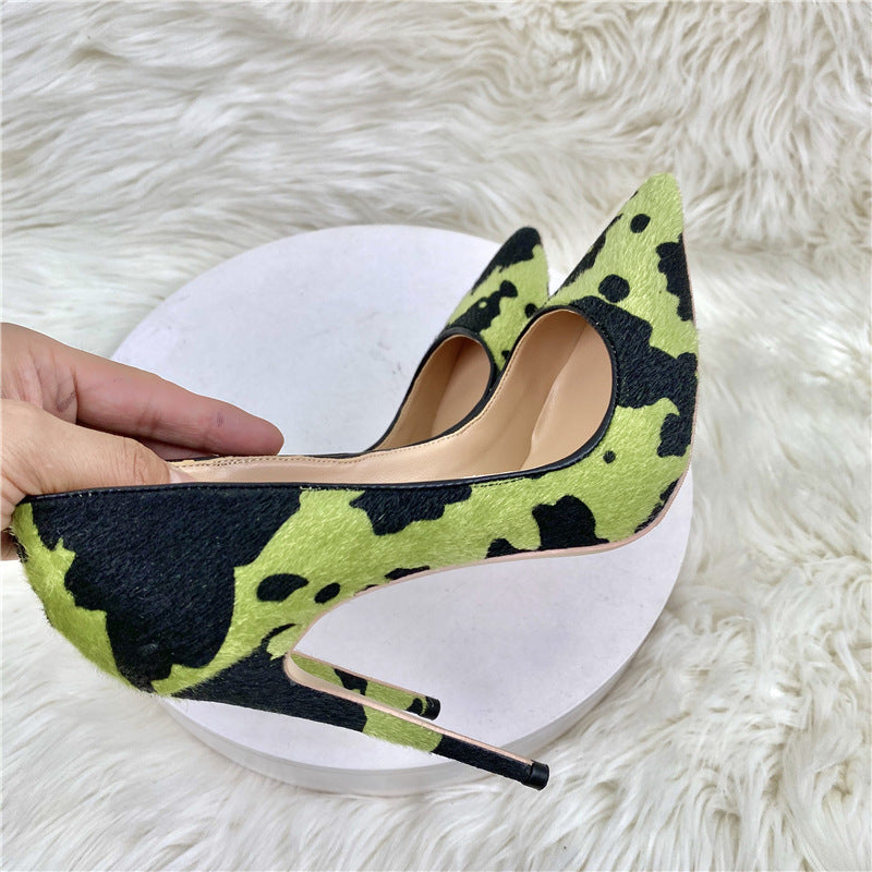 New Camouflage Graffiti High Heels - Convenient store