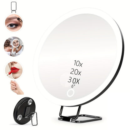 Led Rotating Makeup Mirror With Fill Light