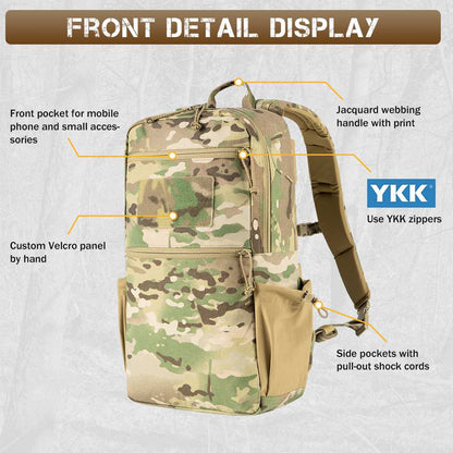 Votagoo 8005 Outdoor Combat Hiking Bag Camping Camouflage Tactical Backpack with Carbon Frame