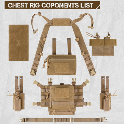 Votagoo Adjustable & Detachable Tactical Chest Rig